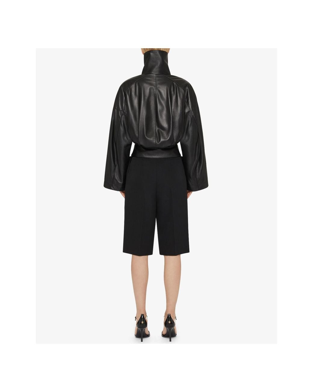 Givenchy Black Wool Longline Shorts