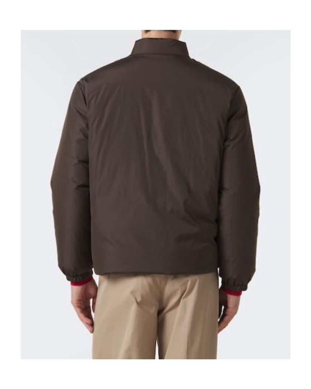 Jil Sander Brown Technical Down Jacket for men