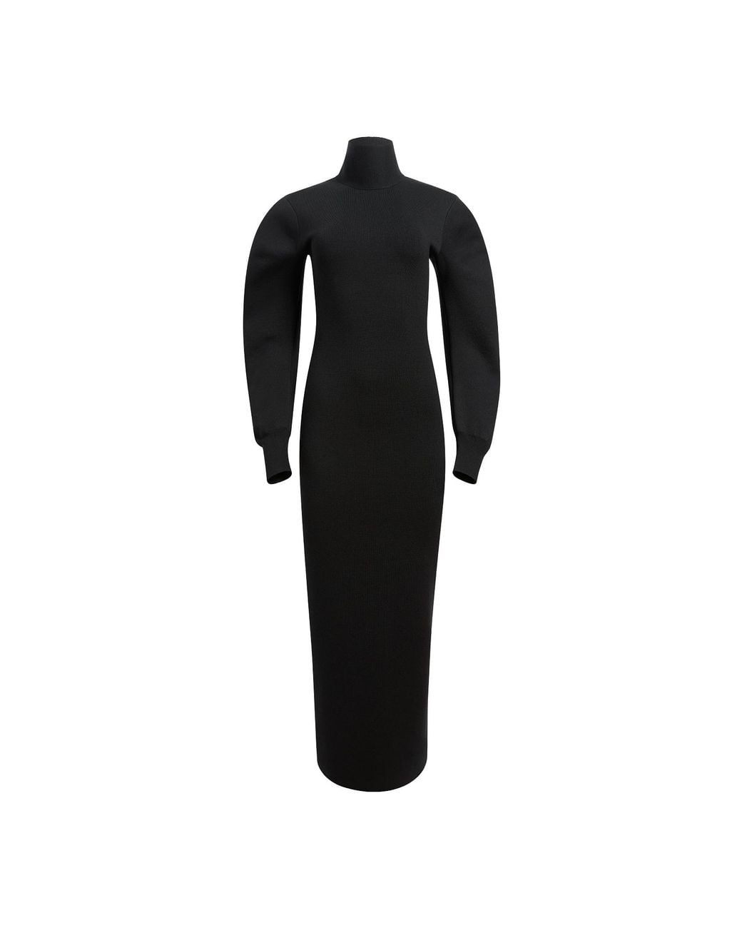 Khaite Black Storm Midi Dress