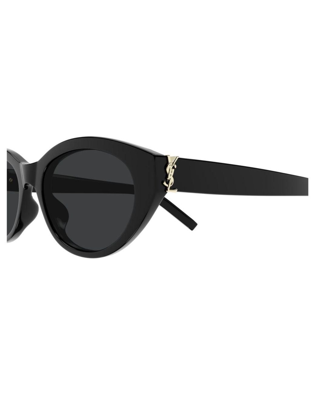 Saint Laurent Black Eyewear Cat-Eye Sunglasses