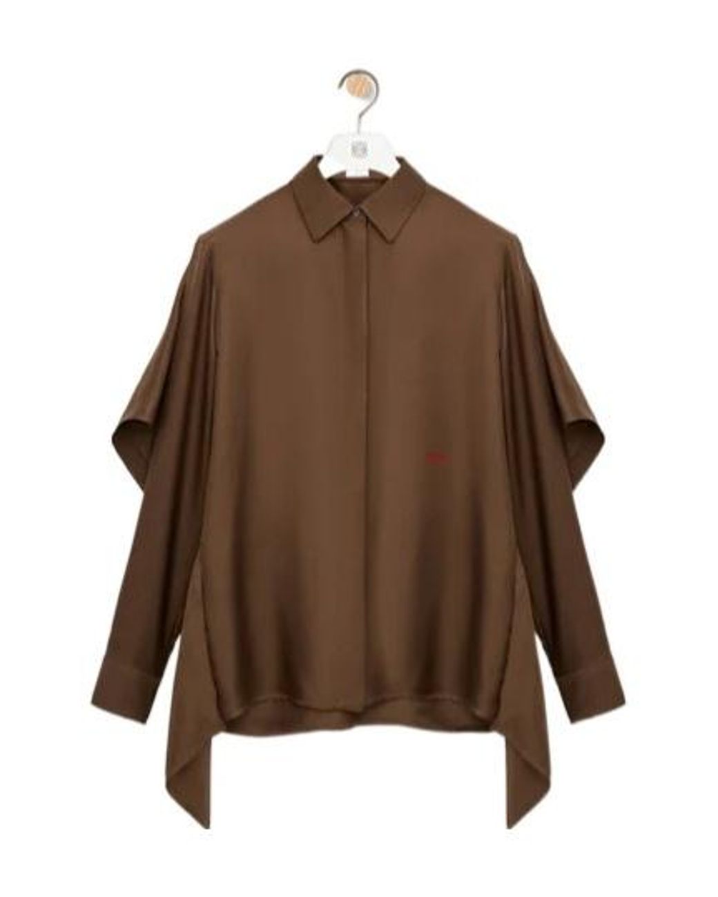 Loewe Brown Cape Shirt
