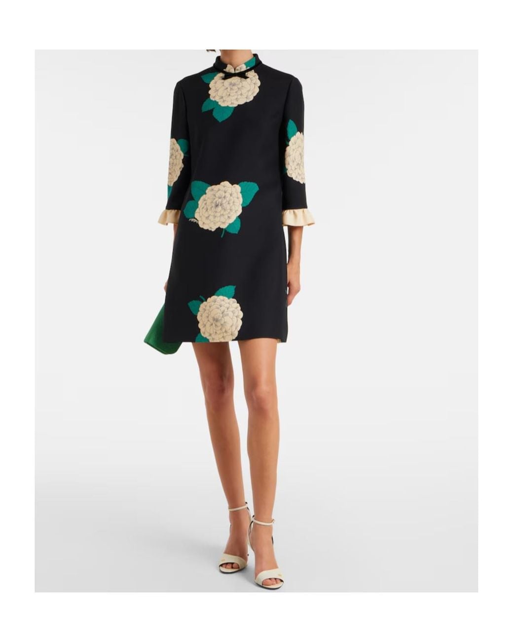 Valentino Black Floral Dress