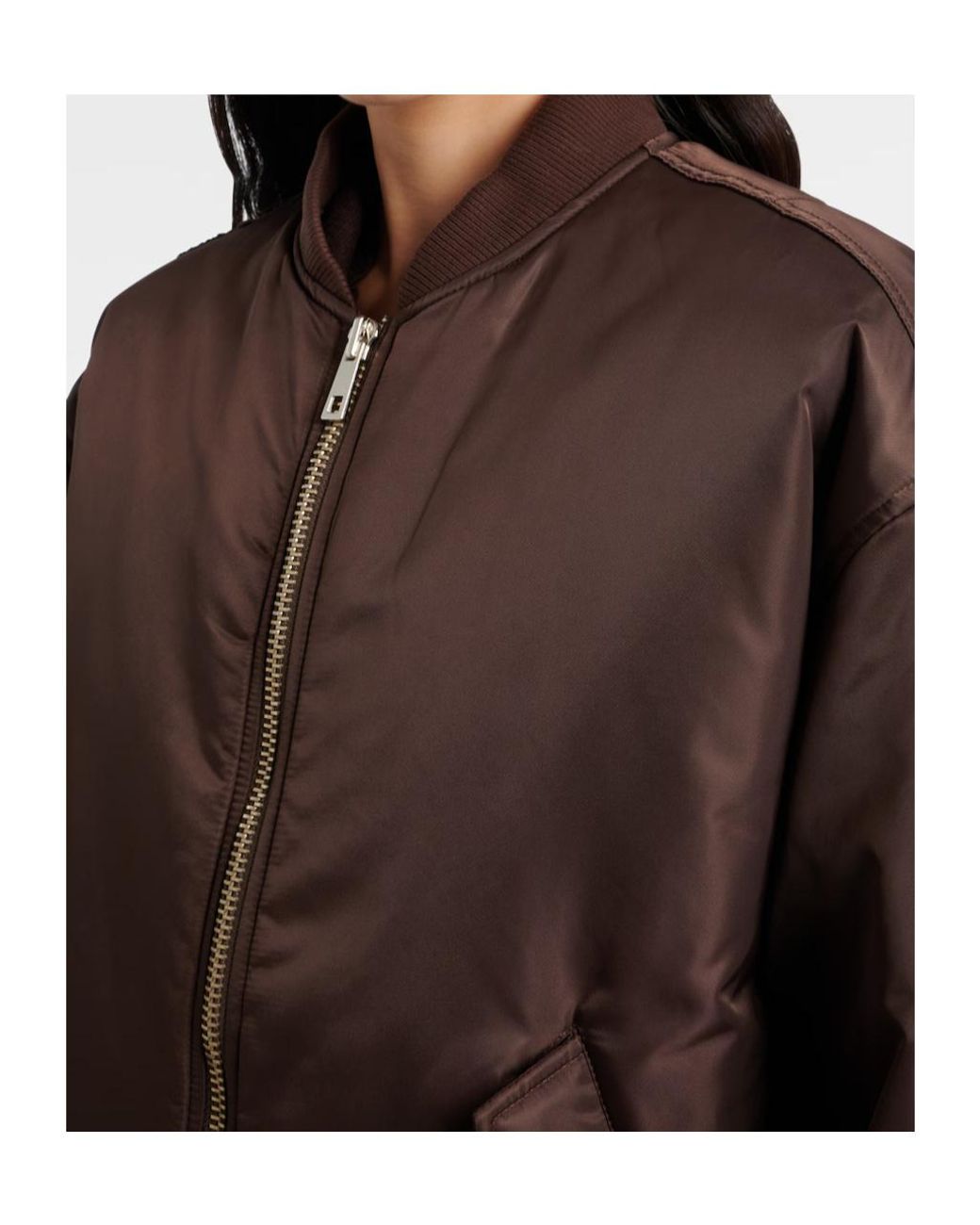 Frankie Shop Brown Astra Bomber Jacket