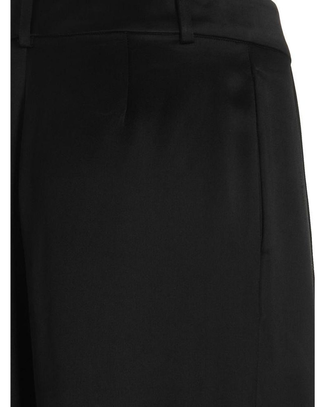 Co. Black Tailored Front Pleat Trousers