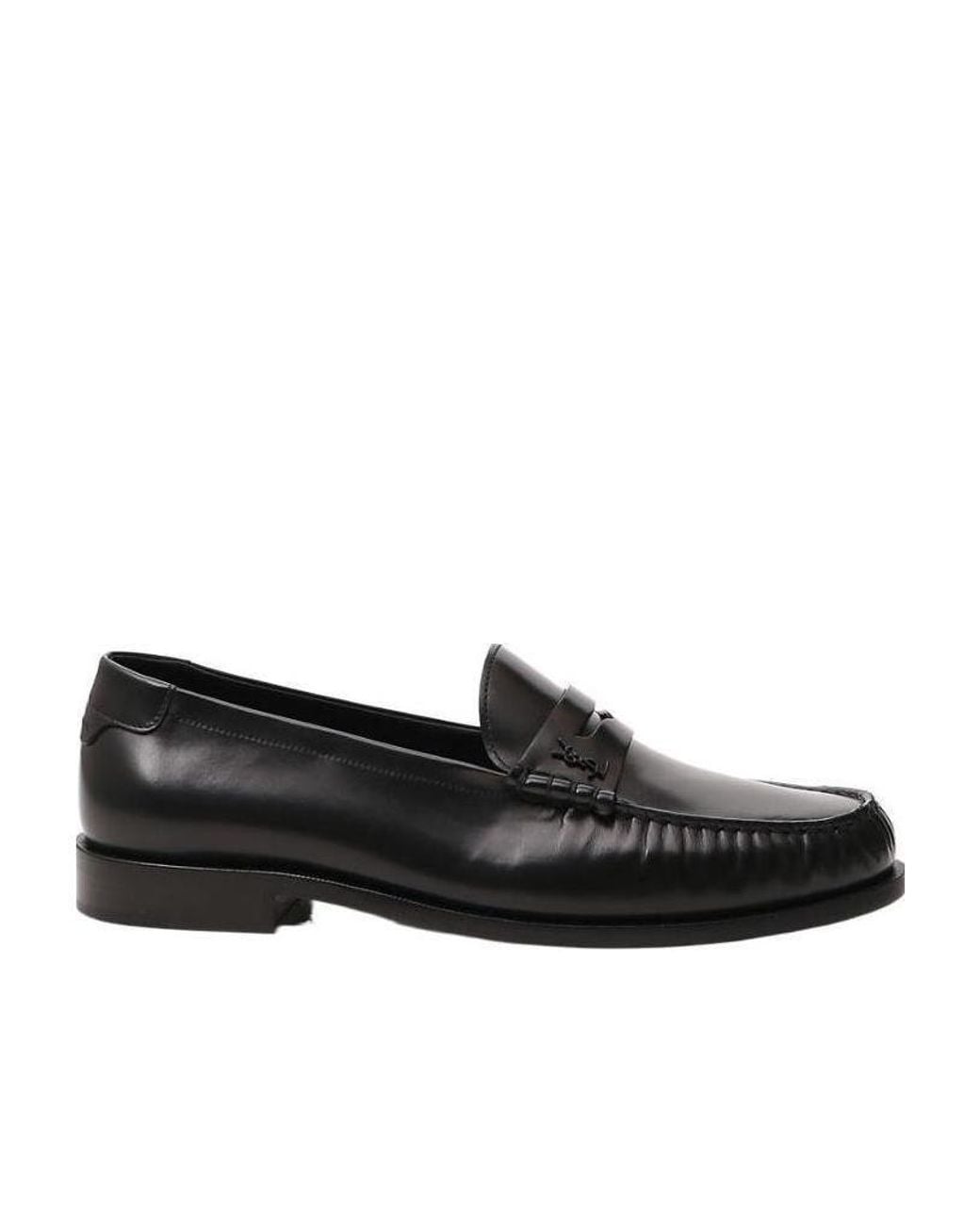 Saint Laurent Black Le Loafer Penny Slippers for men