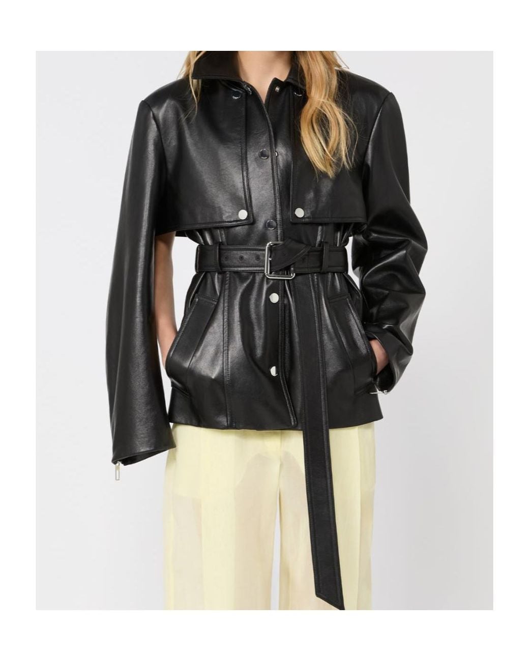 Sportmax Black Tenzone Belted Jacket