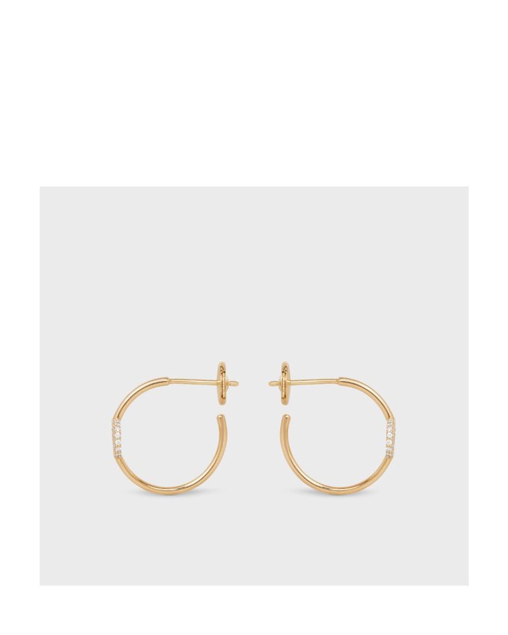 Céline Metallic Maillon Triomphe Hoops