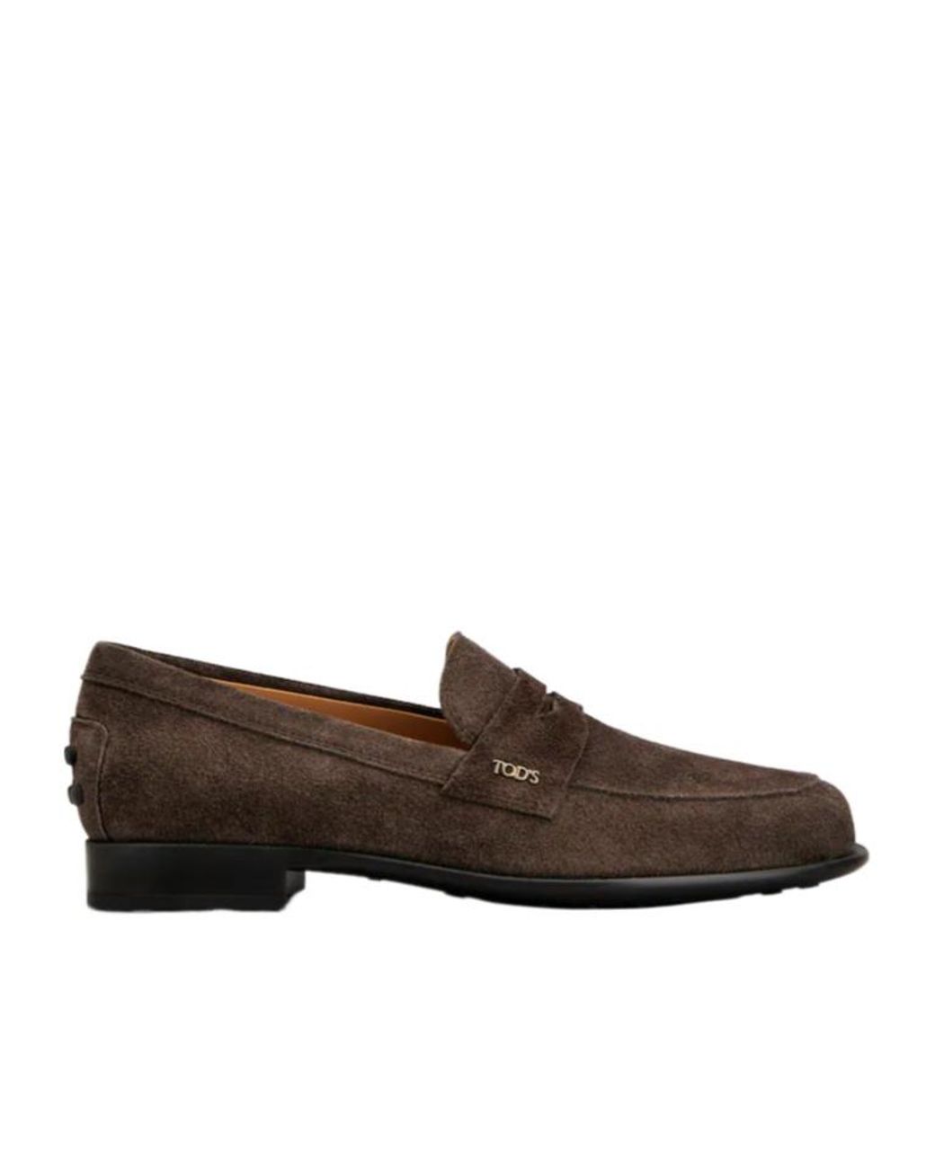 Tod's Brown Penny Flat Shoes