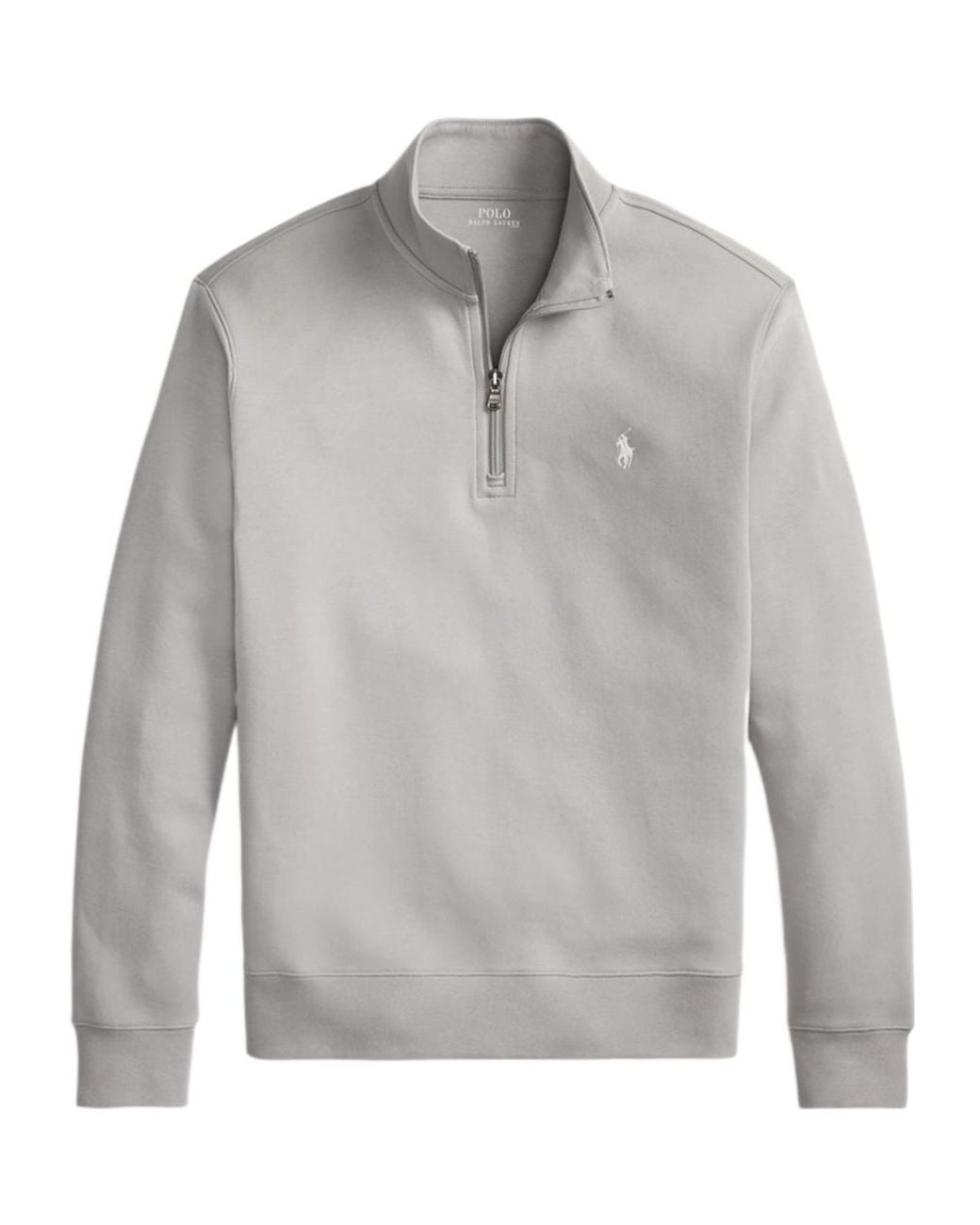 Polo Ralph Lauren Gray Quarter Zip-Up Hoodie for men