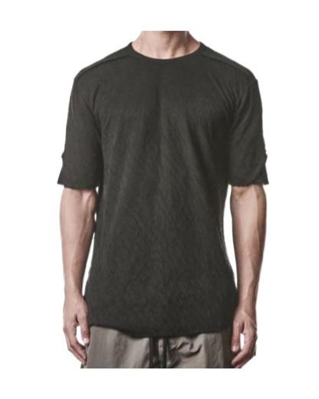 Thom Krom Black Short-Sleeved T-Shirt for men