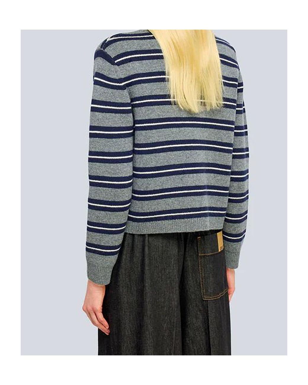 Semicouture Gray Cardigan
