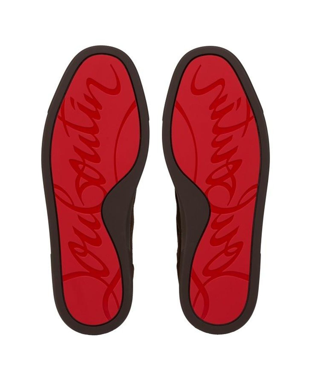 Christian Louboutin Brown Lace-Up Casual Shoes for men