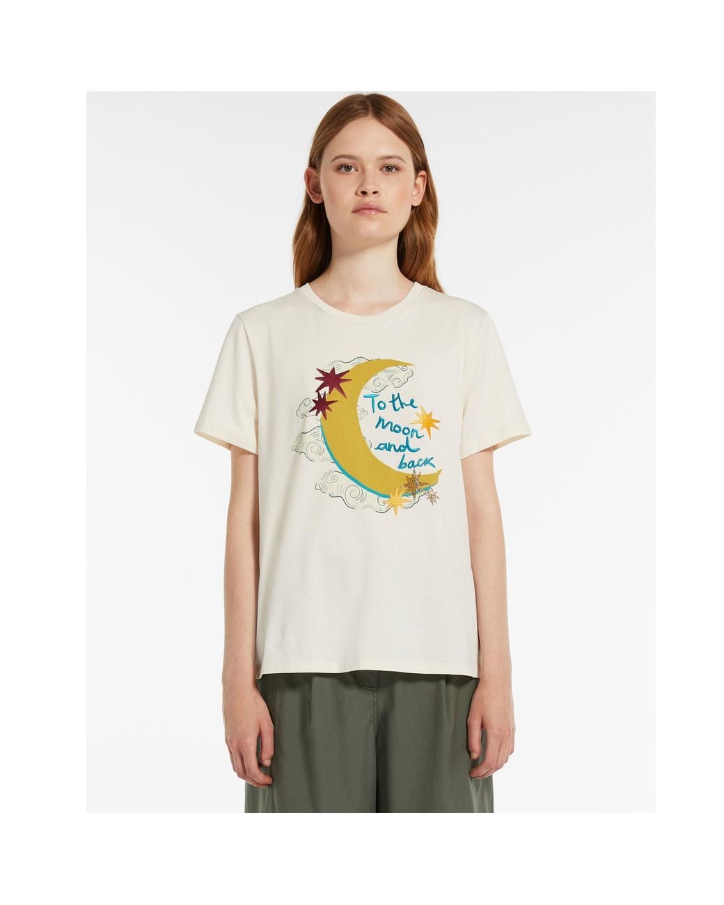 Weekend by Maxmara White Crew Neck Short-Sleeve T-Shirt