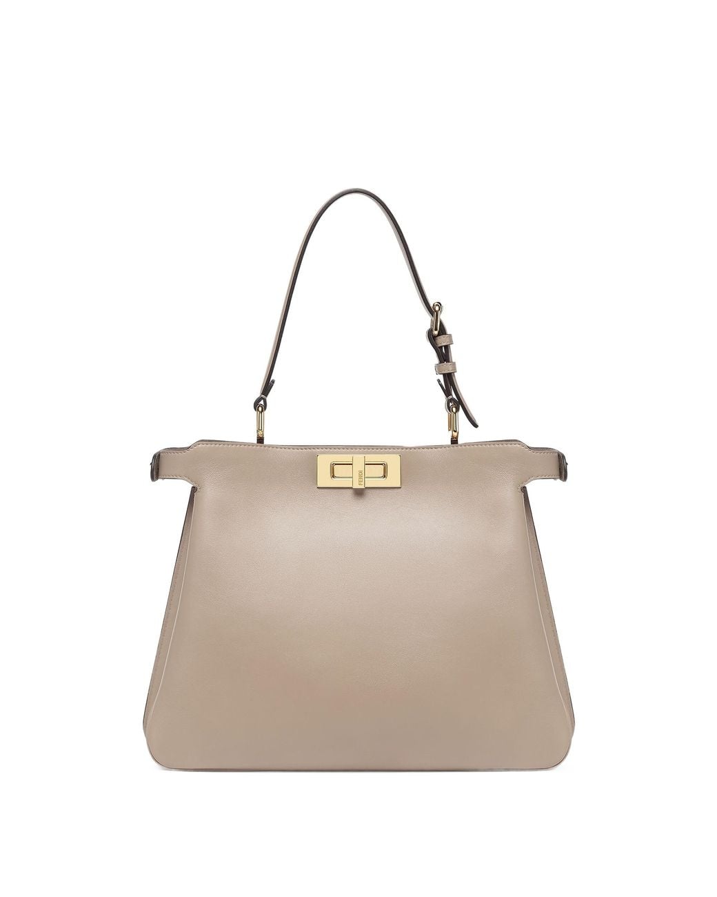 Fendi Gray Peekaboo Soft Medium Tote Bag