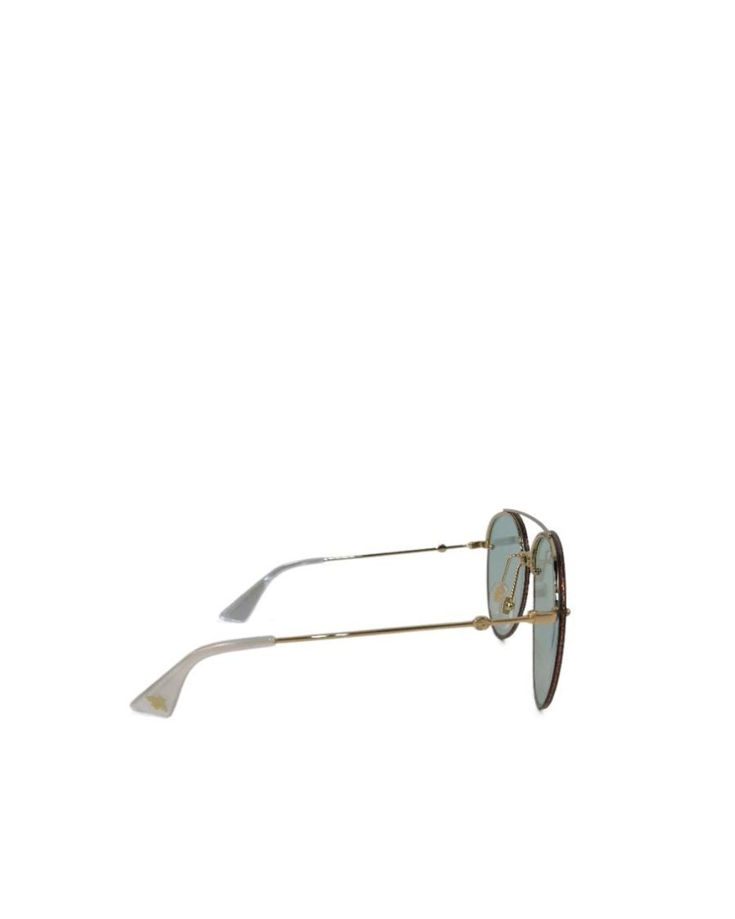 Gucci Metallic Pilot's Classic Sunglasses