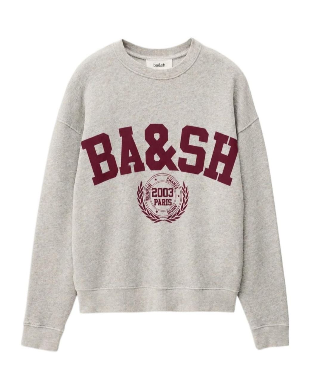 Ba&sh Gray Logo-Print Sweatshirt