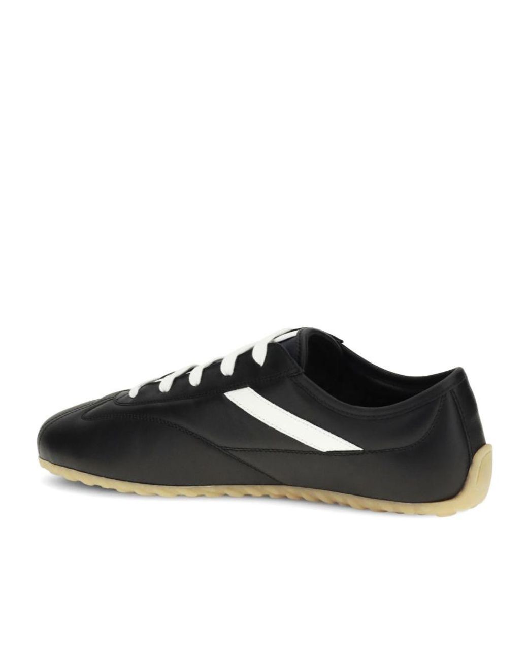 McQueen Black Lace-Up Low-Top Sneakers for men