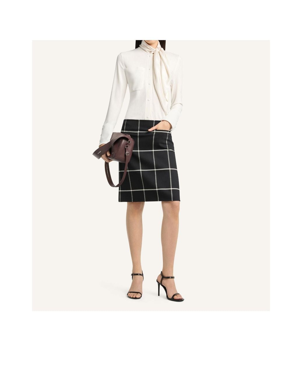 Courreges White Scarf-Collar Shirt
