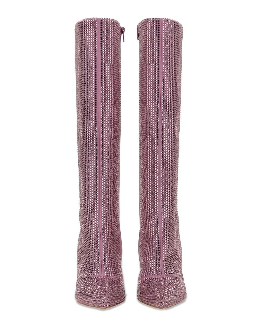 Liu Jo Purple Leonie Hanne X Embellished Pointed Toe Boots