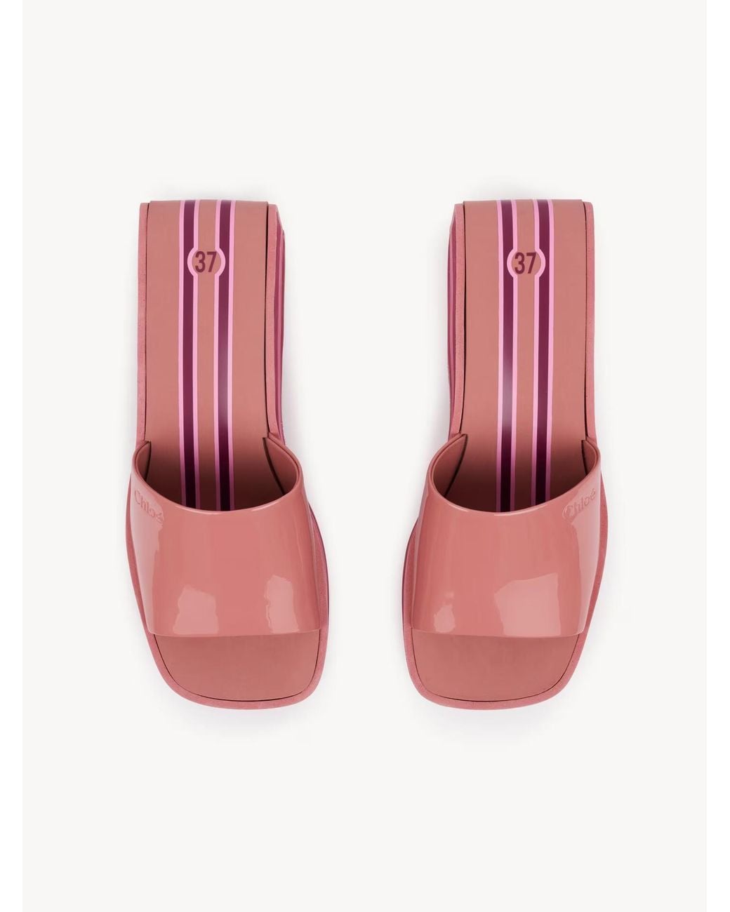 Chloé Red Chloé Swimming Cool Platform Heeled Sandals
