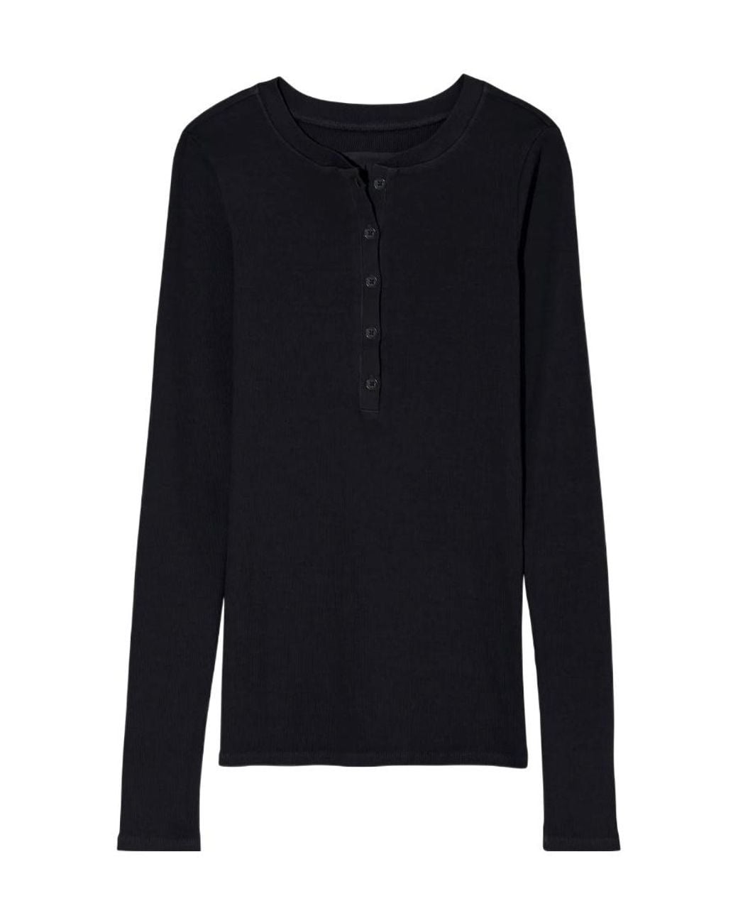 Nili Lotan Blue Button Down Collar Jersey Top