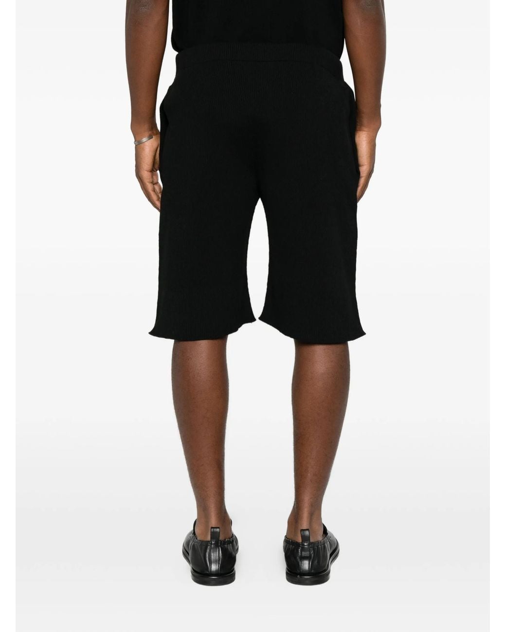 Homme Plissé Issey Miyake Black Pocket Pleated Shorts for men
