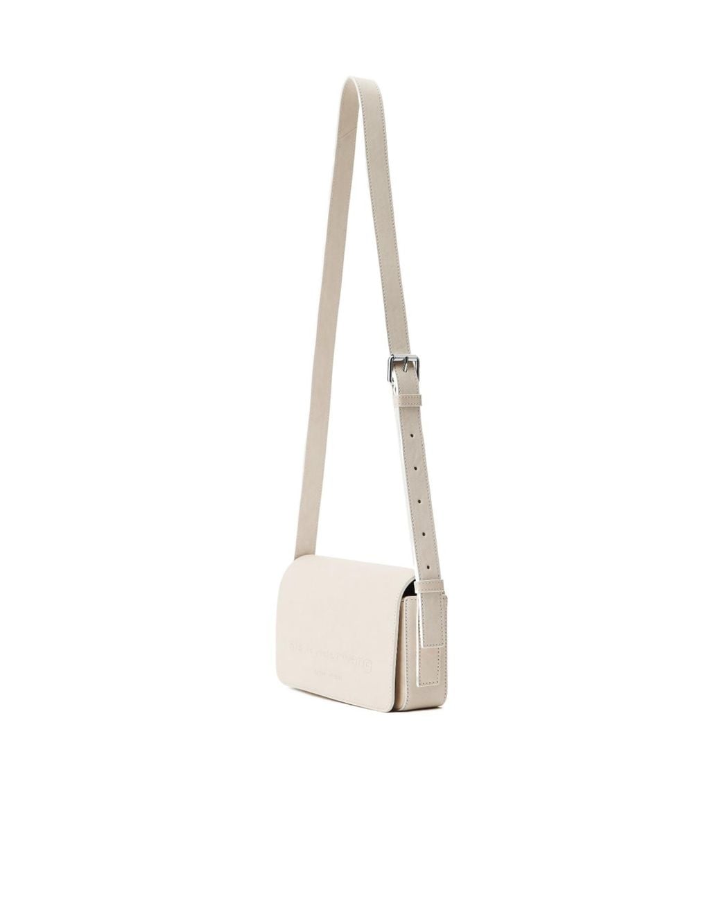 Alexander Wang White Embossed Leather Belt Bag