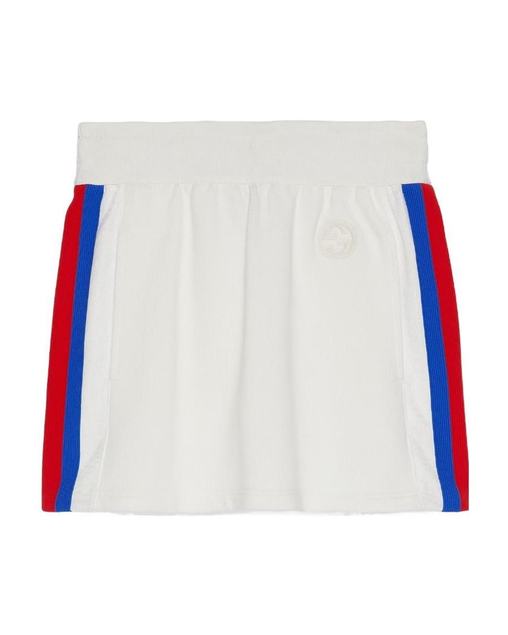 Gucci White Logo Patch Mini Skirt