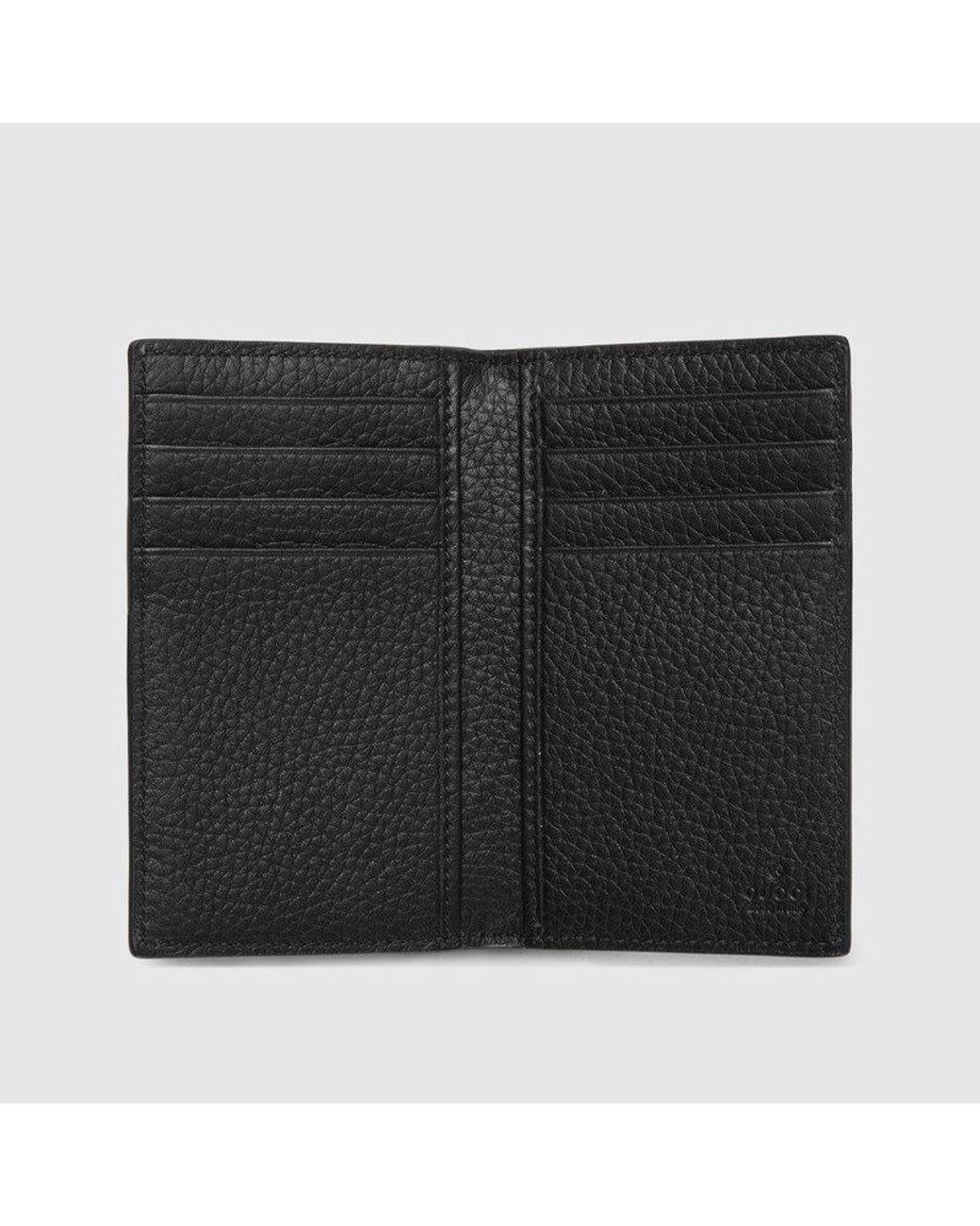 Gucci Black Jumbo Gg Card Holder for men