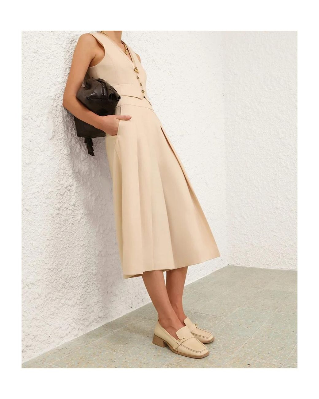 Zimmermann Natural V-Neck Vest