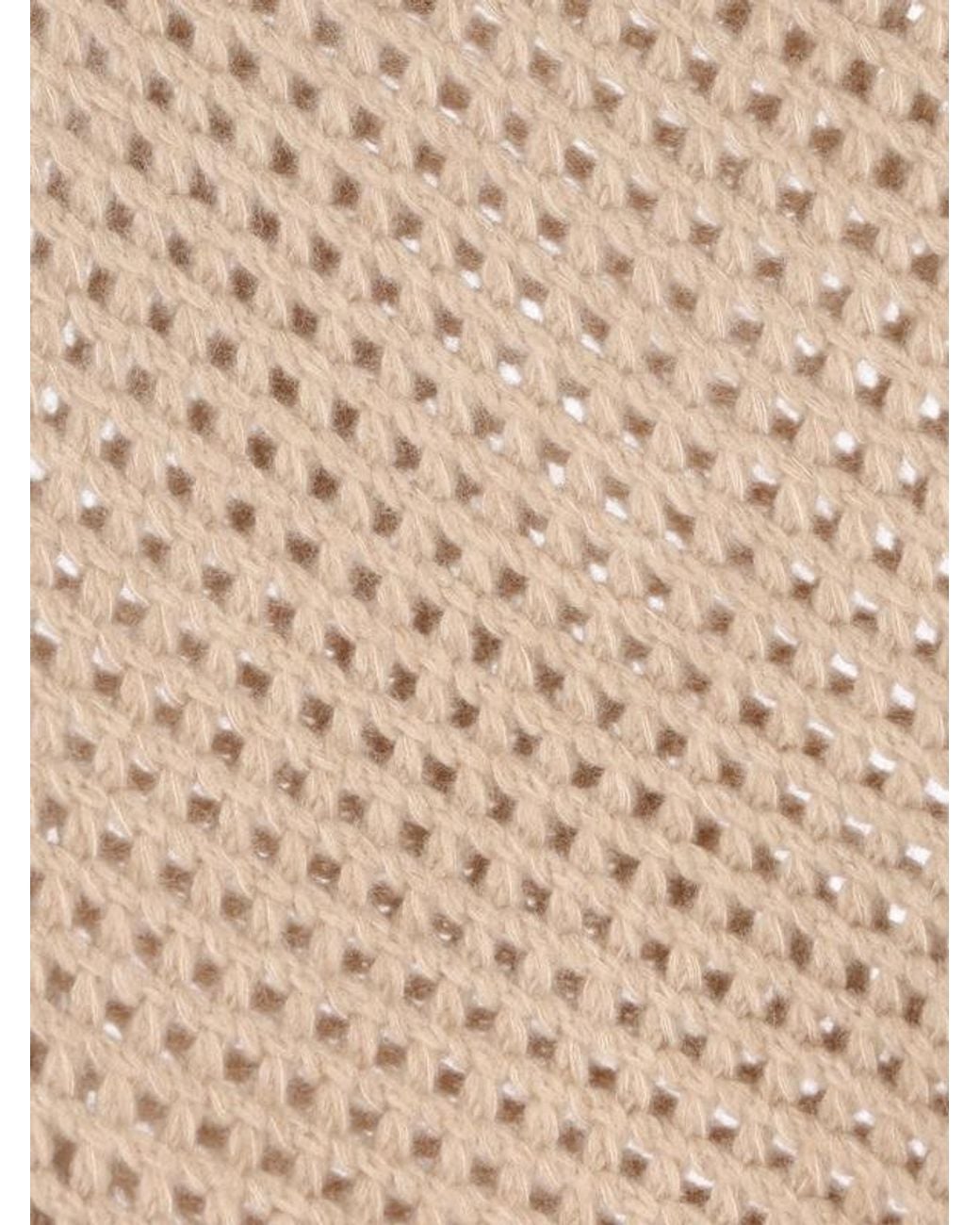 Max Mara Natural Essen Perforated Crewneck Jumper