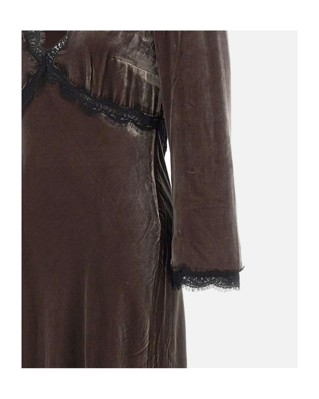 Rixo Brown Alesha Long Dress