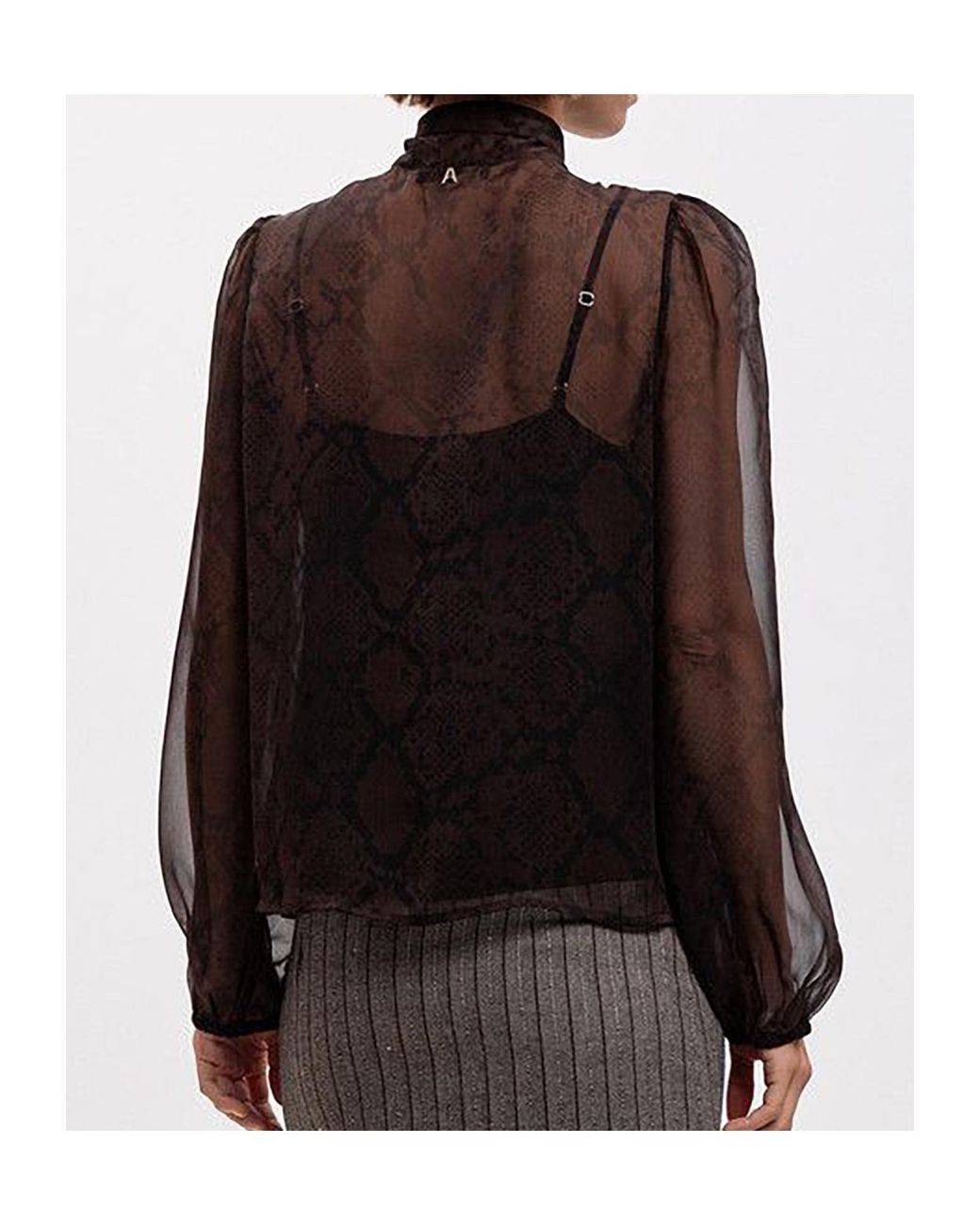 Twinset Black Bow-Tie Blouse