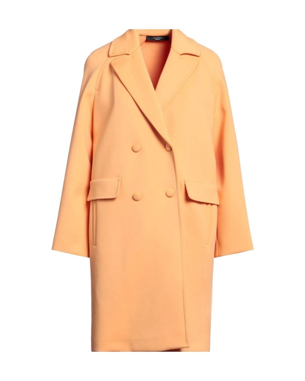 Weekend by Maxmara Orange Solid-Colored Stretch Blazer