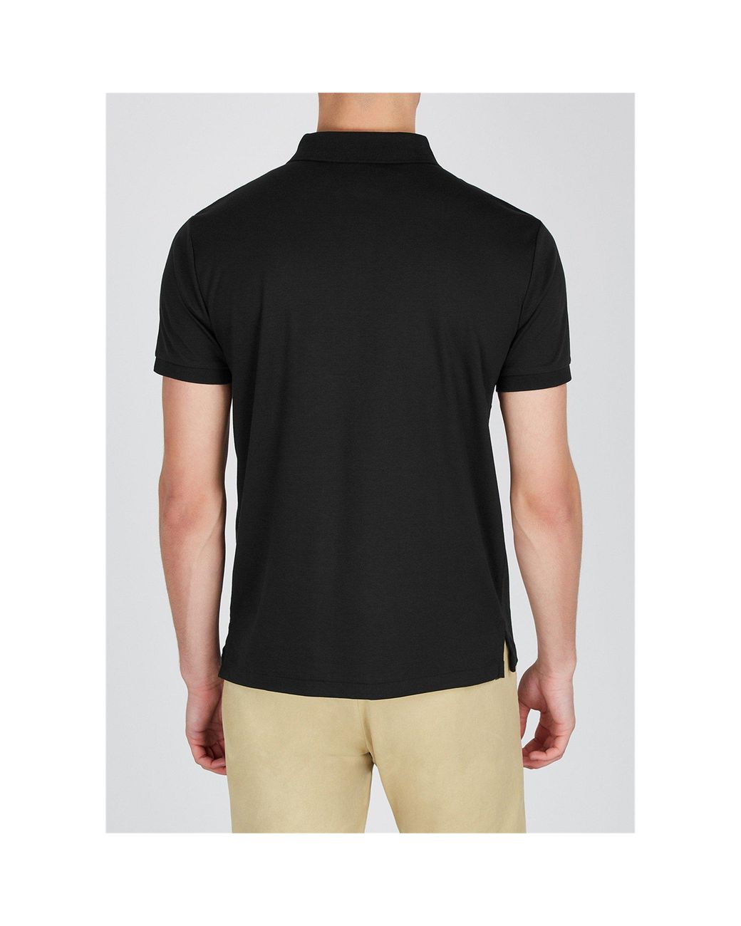 Polo Ralph Lauren Black Simple Polo Shirt for men