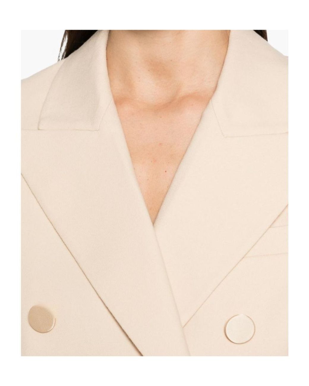 Zimmermann Natural Lace-Trimmed Blazer