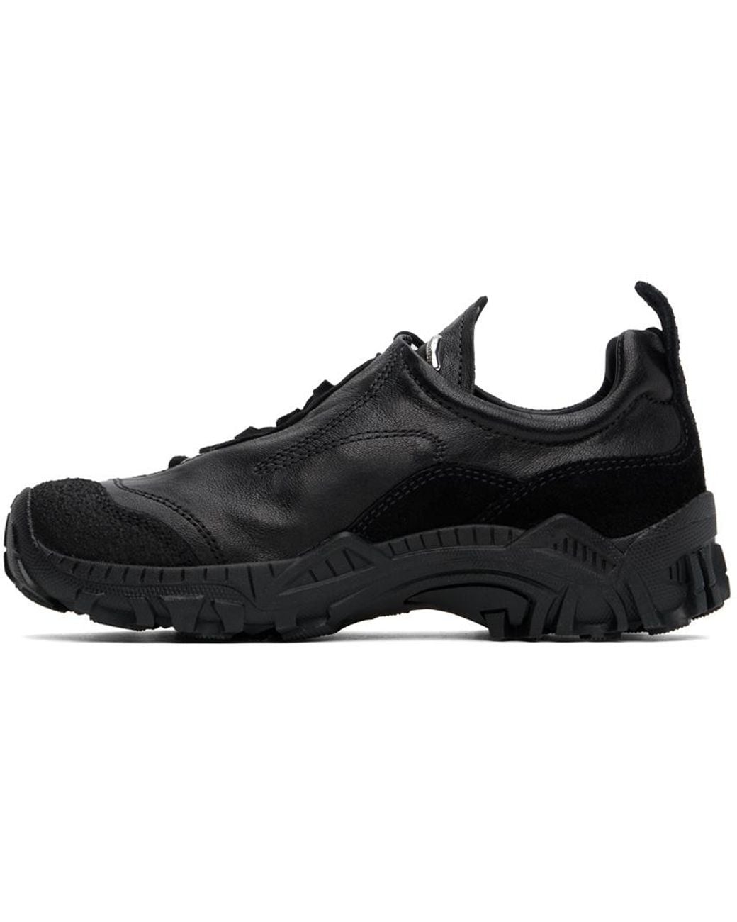 Our Legacy Black Trek Lace-Up Sneakers