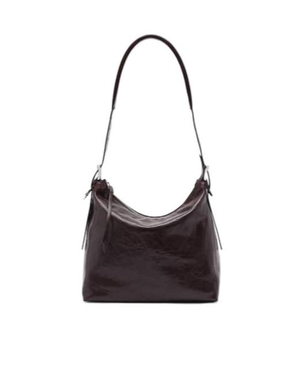Lemaire Black Small Belted Leather Tote Bag