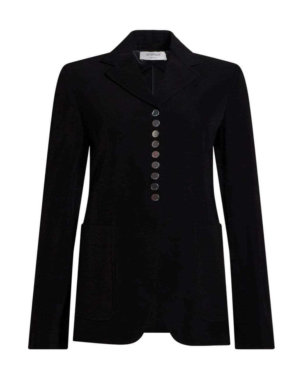 Sportmax Black Single-Breasted Suit Jacket