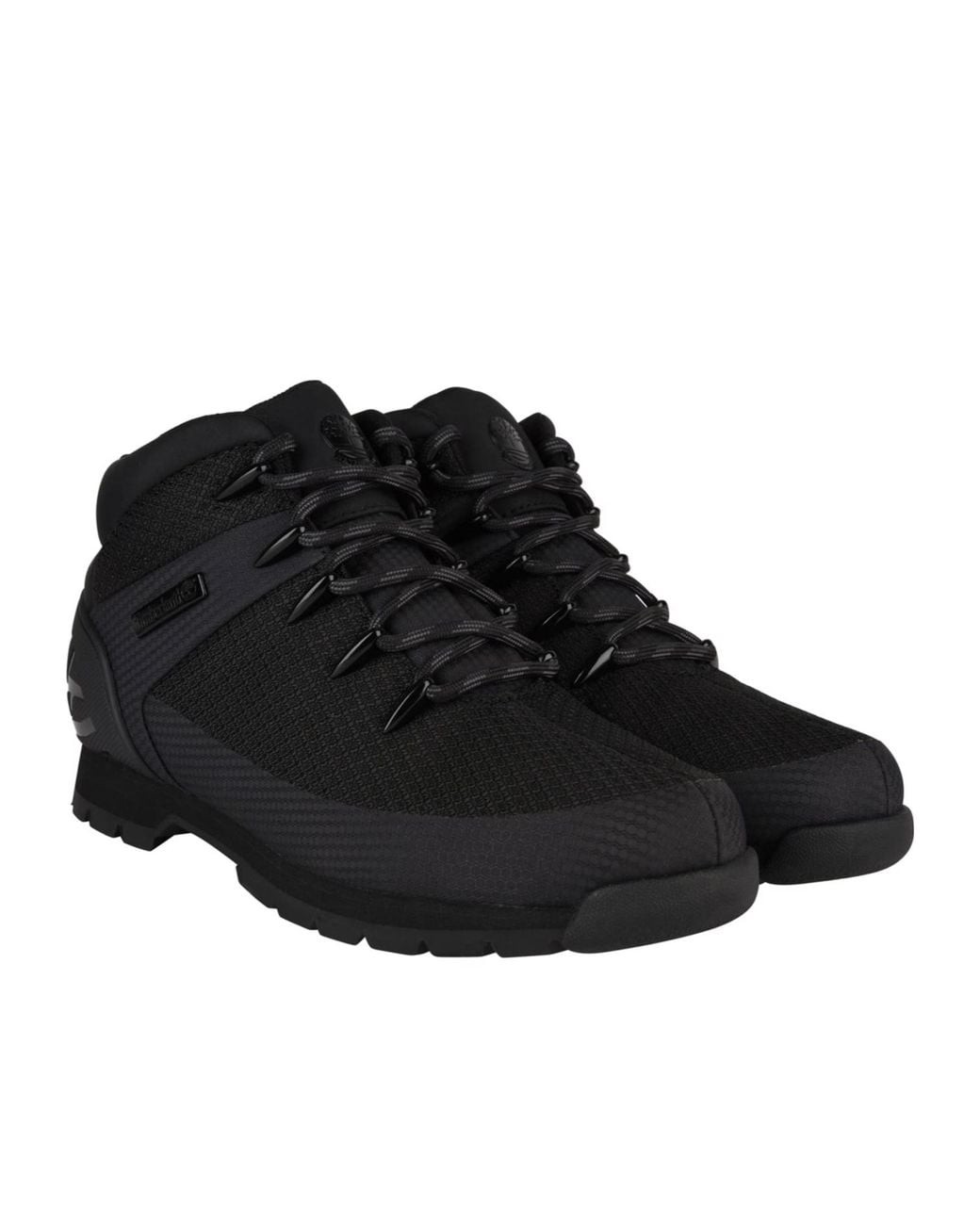 Timberland Black Front Lace-Up Boots for men