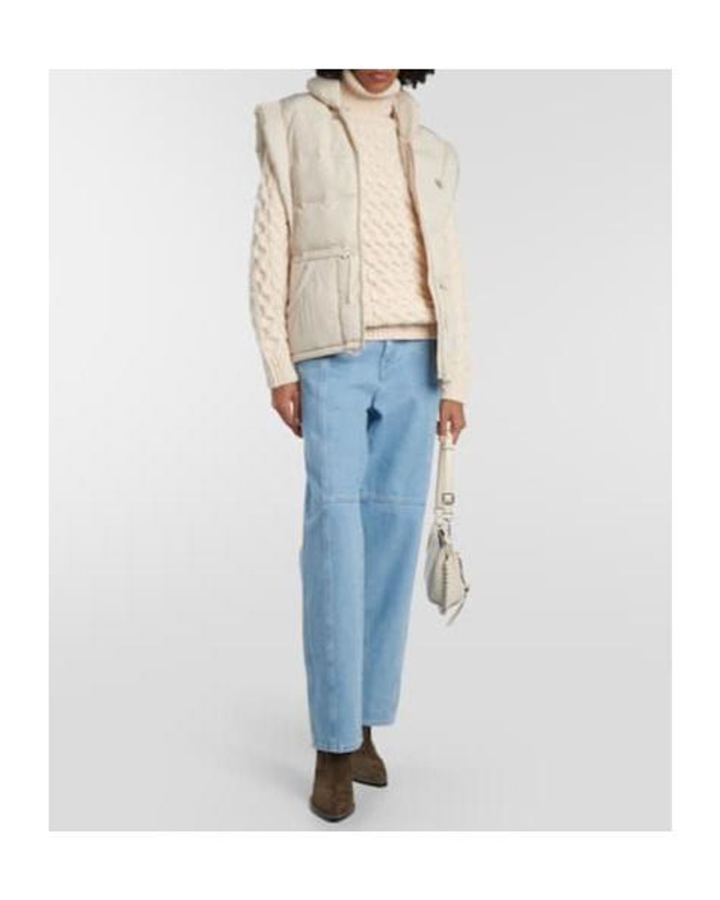 Isabel Marant White Toby Puffer Vest