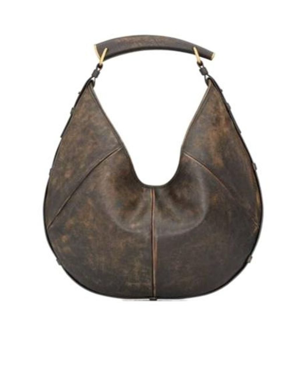 Saint Laurent Gray Mombasa Medium Hobo Bag