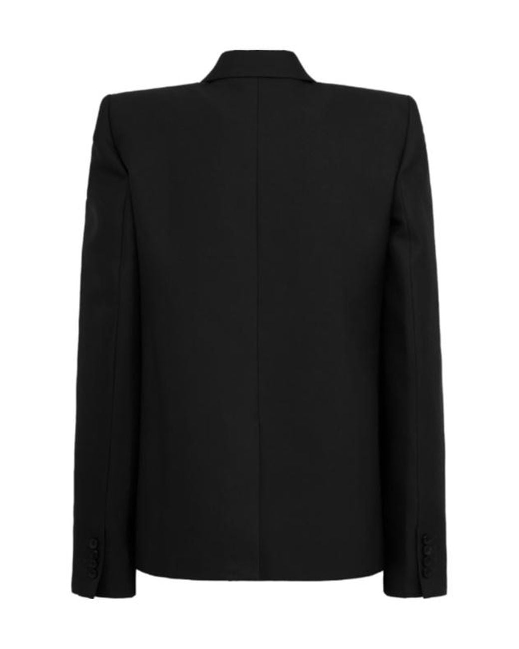 Khaite Black Longsleeve Cropped Blazer