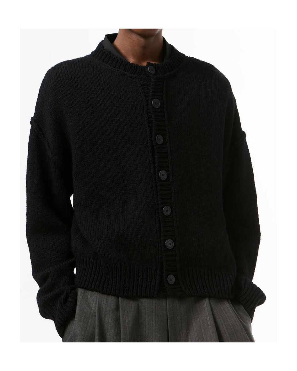 Our Legacy Black Pitch Crew-Neck Cardigan for men