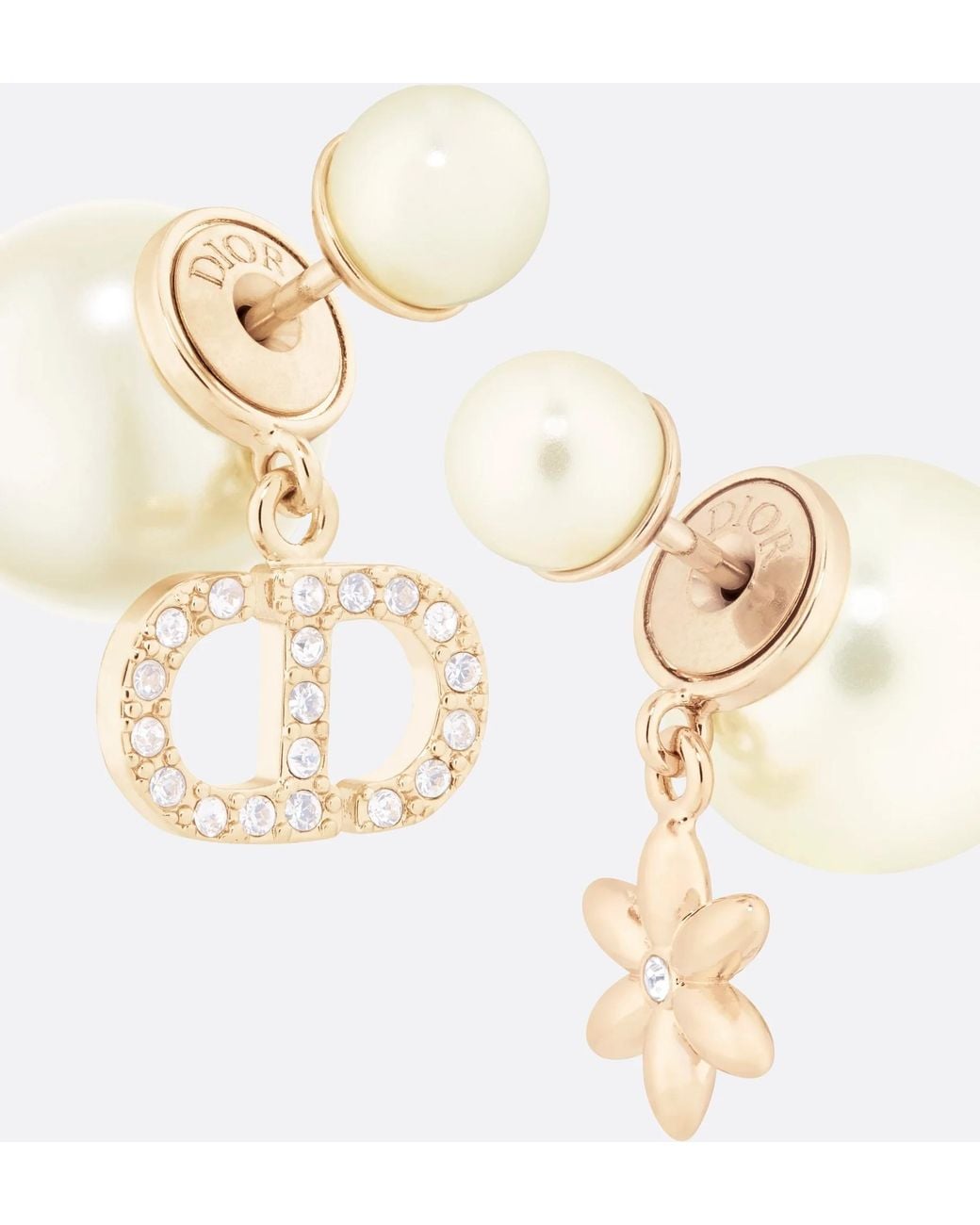Dior White Tribales Earrings