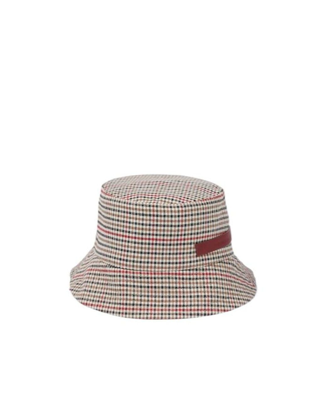 Ruslan Baginskiy White Plaid Fisherman's Hat