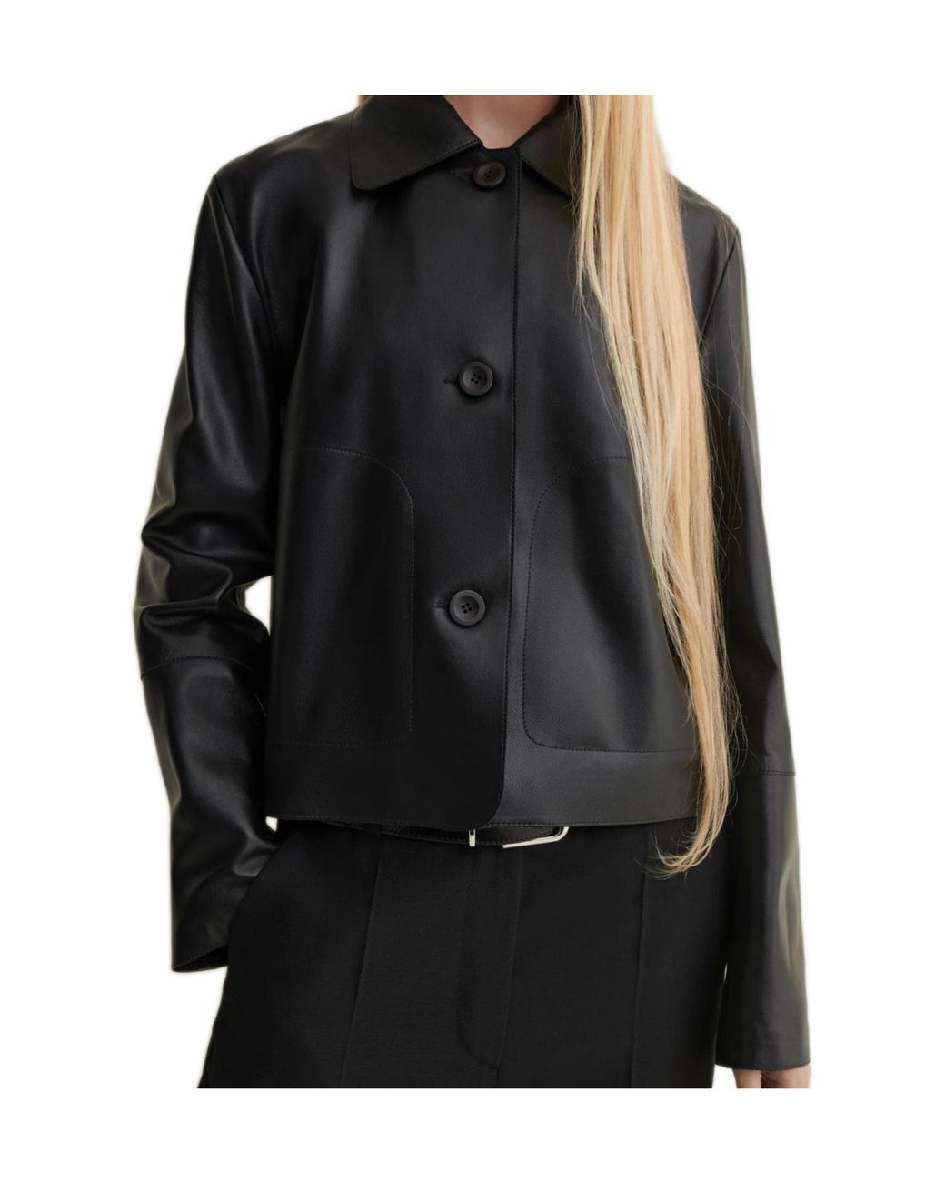 Arma Black Emy Lamb Leather Jacket