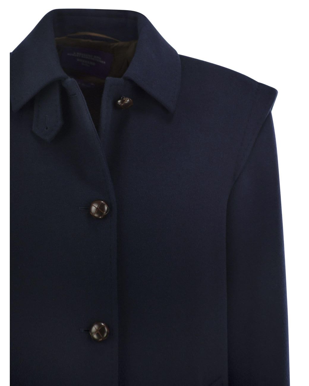 Weekend by Maxmara Blue Long Single-Breasted Coat