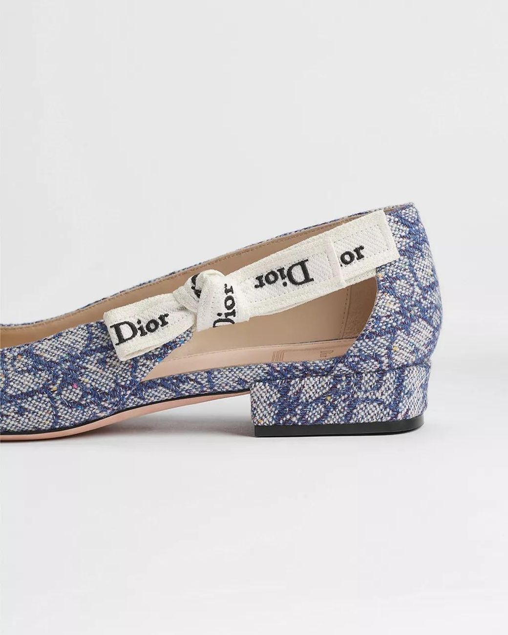 Dior White J'A Ballet Flat
