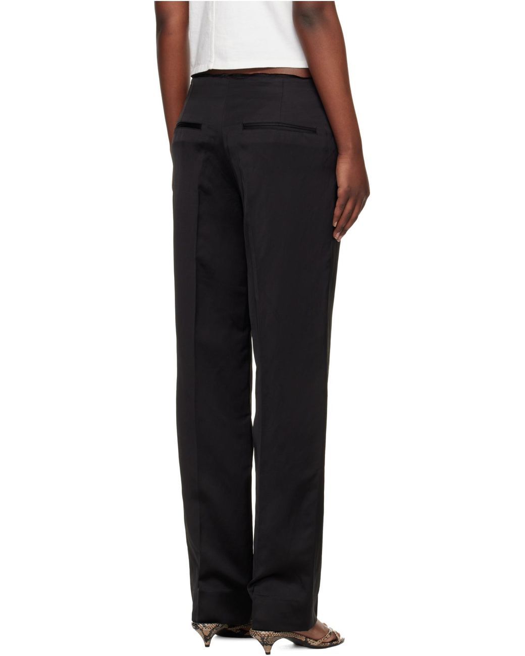Totême Black Totême Straight-Leg Pants